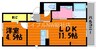 メゾン　モナミ 1LDKの間取り