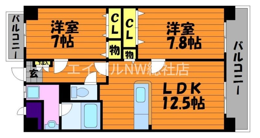間取図 ベルフォーレ水島