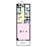 アンソレーユ 1Kの間取り