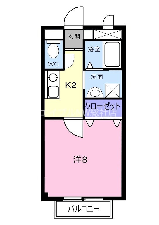 間取り図 天神ヒルズＢ