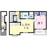 リルメルシエル 1LDKの間取り