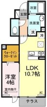 ポレール 1LDKの間取り