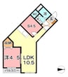 シャレーミーユ 1LDK+Sの間取り