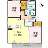 ファーデン・ハウス 2LDKの間取り