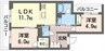 アルビレオ 2LDKの間取り