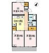 パレーシャル片山　1棟 3DKの間取り