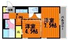 ベイ　ブランシェ白楽町 2Kの間取り