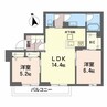 シャーメゾン　カームヴィラ 2LDKの間取り