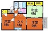 ラフィーネTM　Ａ 3DKの間取り
