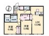シエルクレール　B棟 2LDKの間取り