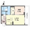 アイビー倉敷　Ｃ棟 1LDKの間取り