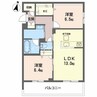 アイビー倉敷　Ｃ棟 2LDKの間取り