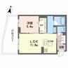 アイビー倉敷　Ｃ棟 1LDKの間取り