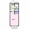 フレッシュさんわい 1Kの間取り