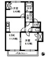 リバーシティー22　A 2LDKの間取り