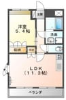プロスペリティー 1LDKの間取り