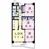 ジュンサンライト 3LDKの間取り