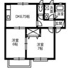 アエル乙島　Ｄ棟 2DKの間取り