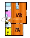 スカイメゾン 1LDKの間取り