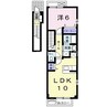 エスポワールＢ 1LDKの間取り