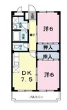サンリーヴェ 2DKの間取り