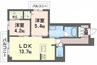 シャーメゾン　シティ　ルイーレ 2LDKの間取り