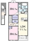 ディリジェントナイン 2LDKの間取り