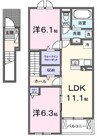 ディリジェントナイン 2LDKの間取り