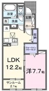 ディリジェントナイン 1LDKの間取り