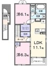 ディリジェントテン 2LDKの間取り
