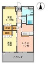 アバンサール 2LDKの間取り