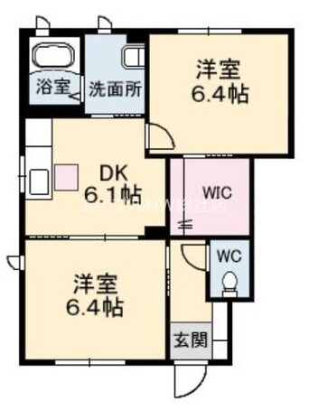 間取図 シャーメゾンきびじ　A棟