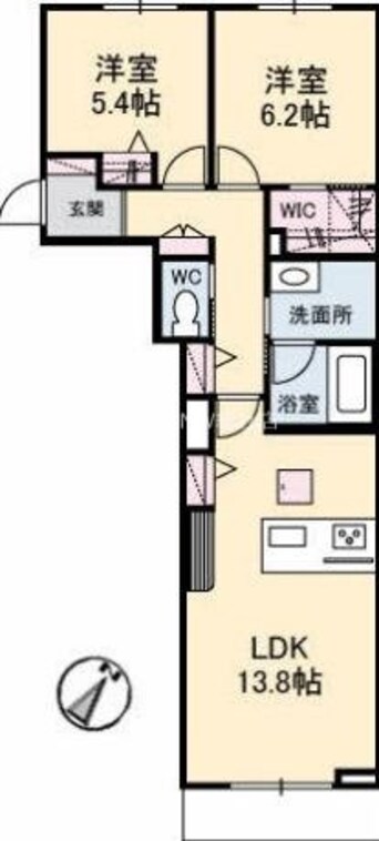 間取図 アベニール千鶴