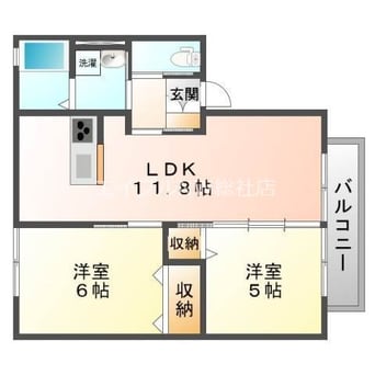 間取図 キャンベル　B棟