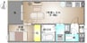 REGALEST 庭瀬Ⅱ 1LDKの間取り