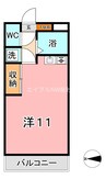 ぱんぷきんはうす 1Rの間取り