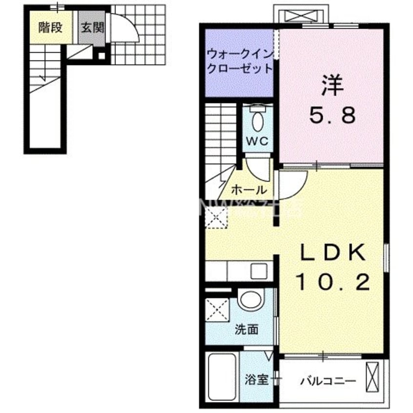 間取図 ハートフル　シンシアＡ