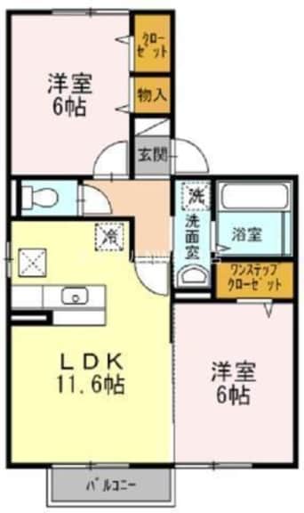 間取図 ディライト　ステージＡ