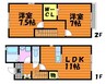 ローズコート 2LDKの間取り