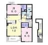 アンシャンテ　Ⅲ 2LDKの間取り