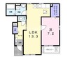 アンシャンテ　Ⅱ 1LDKの間取り