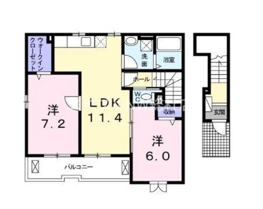 間取図 アンシャンテ　Ⅱ