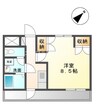 ソレイユ 1Kの間取り