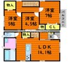 グレイスリーⅢ 3LDKの間取り