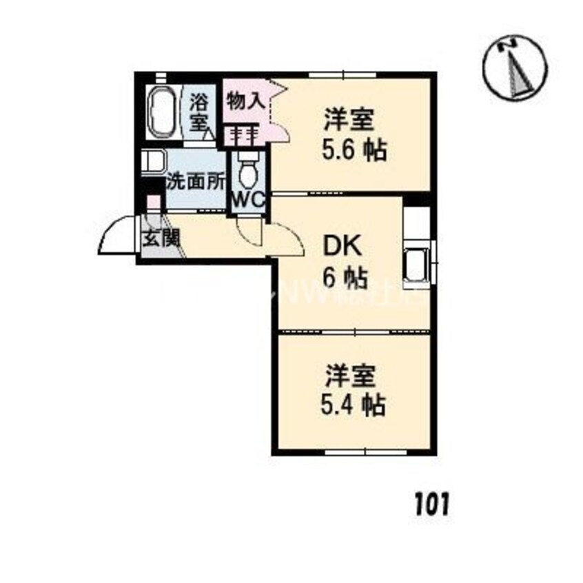 間取図 ラ・パルテール中畝　