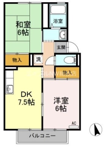 間取図 セジュール清音