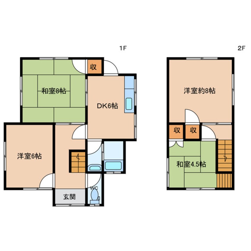 間取図 湖南市下田貸家