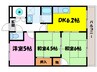 西村マンション 3DKの間取り