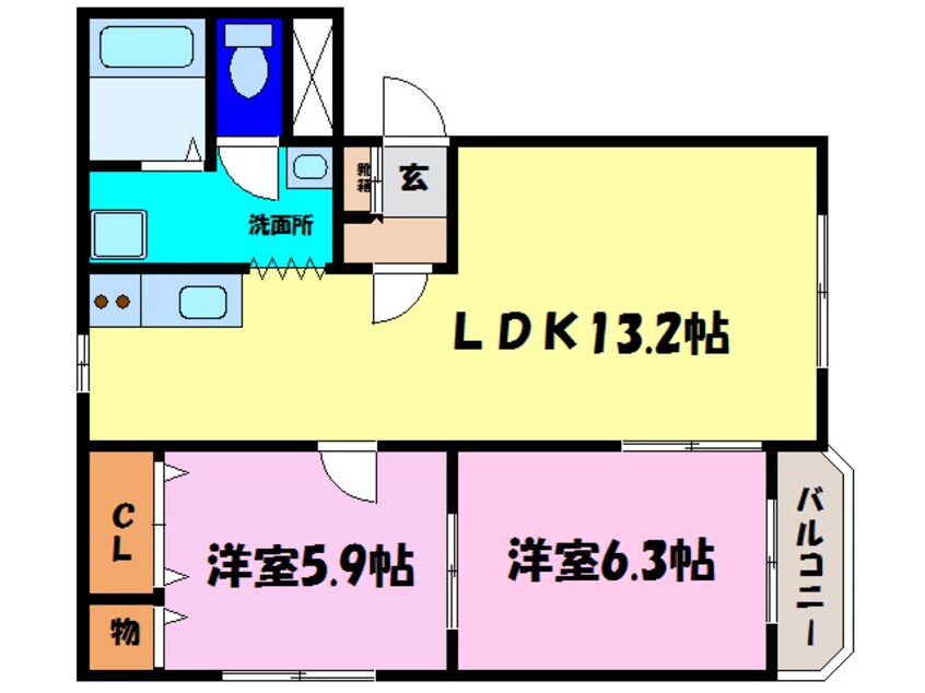 間取図 サンライズＣ