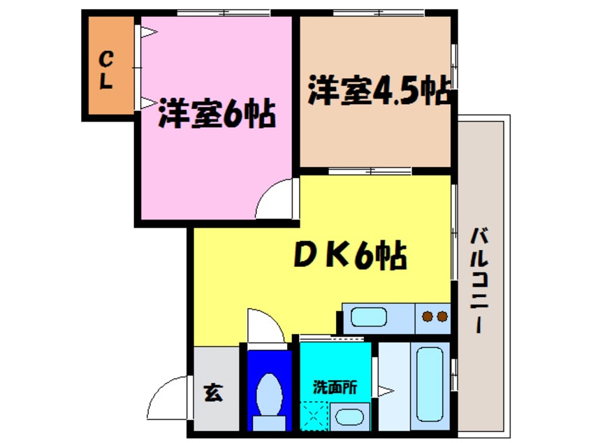 間取図 ハイツ伽羅